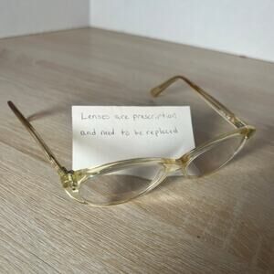 Jean Lafont Paris Dorian 8017 RARE! Eyeglasses Yellow Translucent Discontinued!